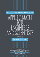Read Pdf Dictionary of Applied Math for Engineers and Scientists