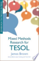 Mixed Methods Research For Tesol