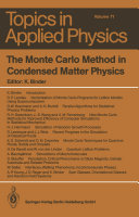 Read Pdf The Monte Carlo Method in Condensed Matter Physics