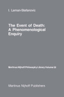 The Event of Death: a Phenomenological Enquiry
