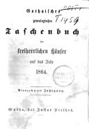 Gothaisches genealogisches Taschenbuch der freiherrlichen Häuser auf das Jahr ....