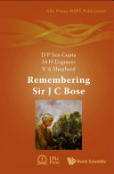 Read Pdf Remembering Sir J C Bose