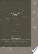 Daphnis, Band 41 – 2012, Heft 1
