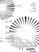Read Pdf Studies of the Environmental Costs of Electricity