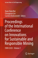 Read Pdf Proceedings of the International Conference on Innovations for Sustainable and Responsible Mining