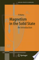 Book Magnetism in the Solid State