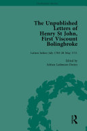 Read Pdf The Unpublished Letters of Henry St John, First Viscount Bolingbroke Vol 1
