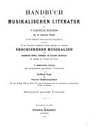 Hofmeisters Handbuch der Musikliteratur