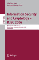 Read Pdf Information Security and Cryptology – ICISC 2006