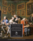 The Broadview Anthology of Restoration and Early Eighteenth Century Drama: Concise Edition