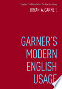 Garner S Modern English Usage