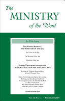 Read Pdf The Ministry of the Word, Vol. 23, No. 11