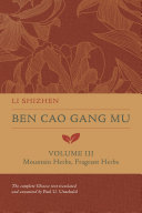 Read Pdf Ben Cao Gang Mu, Volume III
