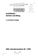 Architekten, Gerkan und Marg