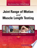 Joint Range Of Motion And Muscle Length Testing E Book