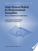 Finite Element Method For Hemivariational Inequalities