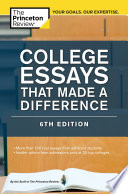 College Essays That Made A Difference 6th Edition