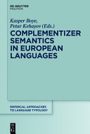 Read Pdf Complementizer Semantics in European Languages