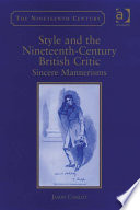 Style and the Nineteenth Century British Critic