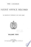 The Canadian Patent Office Record And Register Of Copyrights And Trade Marks