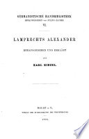 Lamprechts Alexander