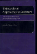 Read Pdf Philosophical Approaches to Literature
