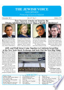 Jewish Voice and Opinion December 2011