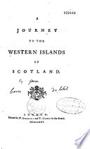 A Journey To The Western Islands Of Scotland By Dr Samuel Johnson