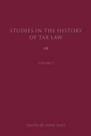 Read Pdf Studies in the History of Tax Law, Volume 5