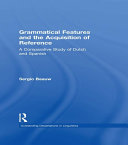 Read Pdf Grammatical Features and the Acquisition of Reference