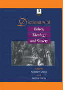 Read Pdf Dictionary of Ethics, Theology and Society