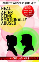 Read Pdf Correct Whispers (1915 +) to Heal After Being Emotionally Abused