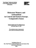 Holocaust memory and antisemitism in Central and Eastern Europe
