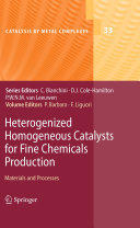 Read Pdf Heterogenized Homogeneous Catalysts for Fine Chemicals Production