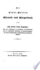 Der Stadt Murten Chronik und Bürgerbuch
