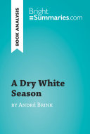 Read Pdf A Dry White Season by André Brink (Book Analysis)