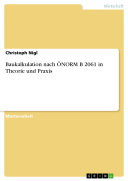 Read Pdf Baukalkulation nach ÖNORM B 2061 in Theorie und Praxis
