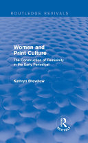 Read Pdf Women and Print Culture (Routledge Revivals)