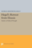 Read Pdf Hegel's Retreat from Eleusis