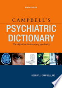 Campbell S Psychiatric Dictionary