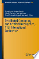 Distributed Computing And Artificial Intelligence 11th International Conference