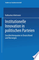 Institutionelle Innovation in politischen Parteien