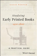 Read Pdf Studying Early Printed Books, 1450-1800