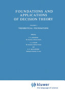 Read Pdf Foundations and Applications of Decision Theory