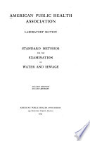 Standard Methods For The Examination Of Water And Wastewater