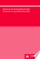 Jahrbuch der Rechtsdidaktik 2016  Yearbook of Legal Education 2016