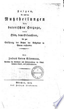 Folgen, die aus den Nutztheilungen der baierischen Herzoge, von Otto dem Erlauchten, bis zur Einführung des Rechts der Erstgeburt in Baiern entstanden