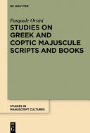 Read Pdf Studies on Greek and Coptic Majuscule Scripts and Books