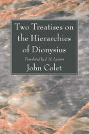 Two Treatises on the Hierarchies of Dionysius pdf