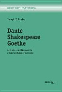 Dante - Shakespeare - Goethe